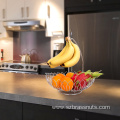 Stainless Steel Wire Fruit Basket With Banana Stand